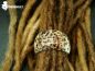 Preview: Leopard Muschel haarklammer, dreads, dreadfarm, dreadkult, kupfer, kupferschmuck, hippie, hippieschmuck, gypsy, gypsyschmuck, goa, goaschmuck, elfen, elfenschmuck